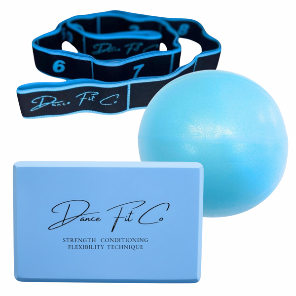 Dance Fit Co Foundation Bundle Mist- stretch band split block and pilates ball - Dance Fit Co