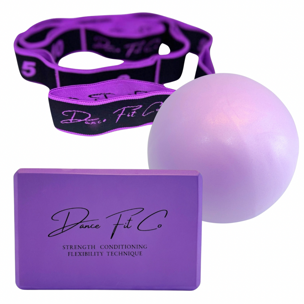 Dance Fit Co Foundation Bundle - Haze -stretch band split block and pilates ball - Dance Fit Co
