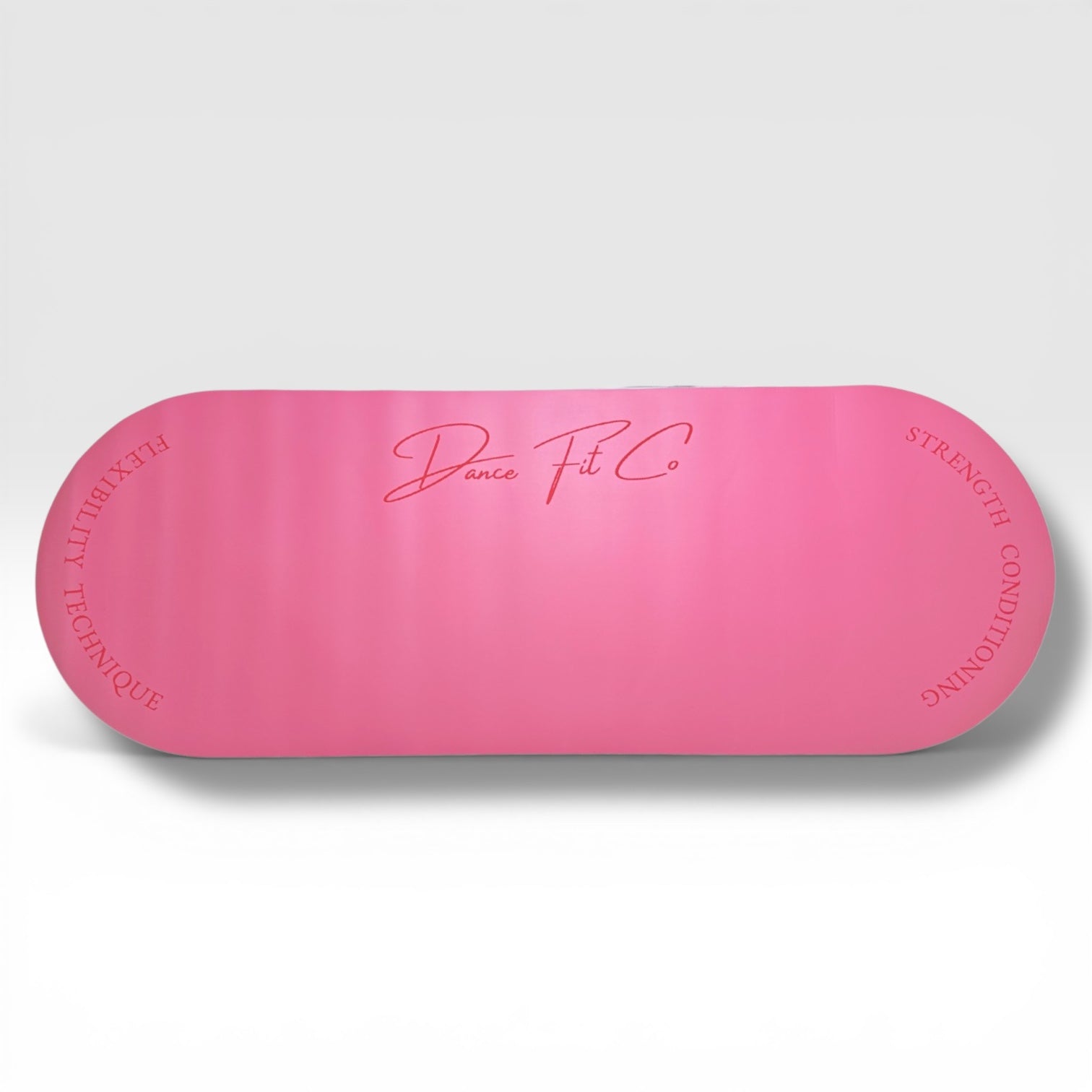 Blush pink PU leather dance training mat non-slip 180cm — Dance Fit Co