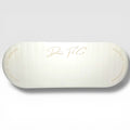 Dancer training on Pearl white Dance Fit Co stretch mat for pilates and conditioning
