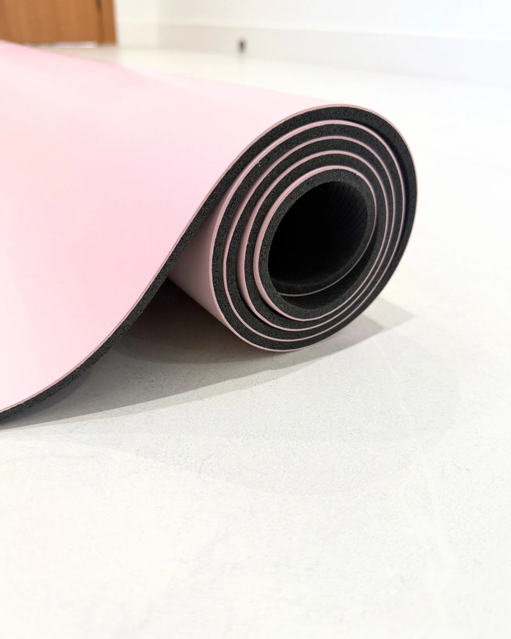 Prima ballet pink PU leather yoga mat for dance and pilates — Dance Fit Co