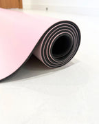 Prima ballet pink PU leather yoga mat for dance and pilates — Dance Fit Co