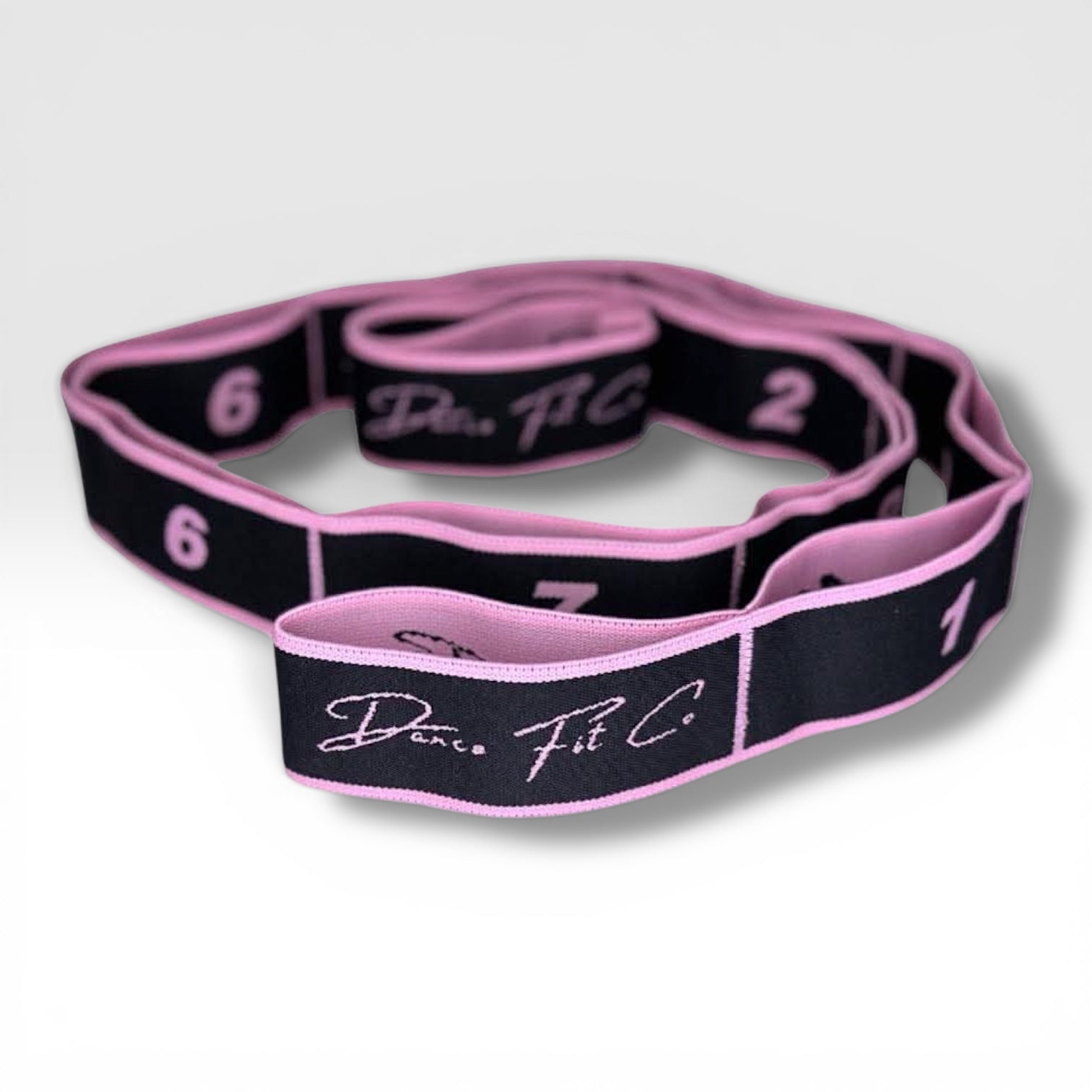 Blush loop resistance stretch band for dancer strength and flexibility training