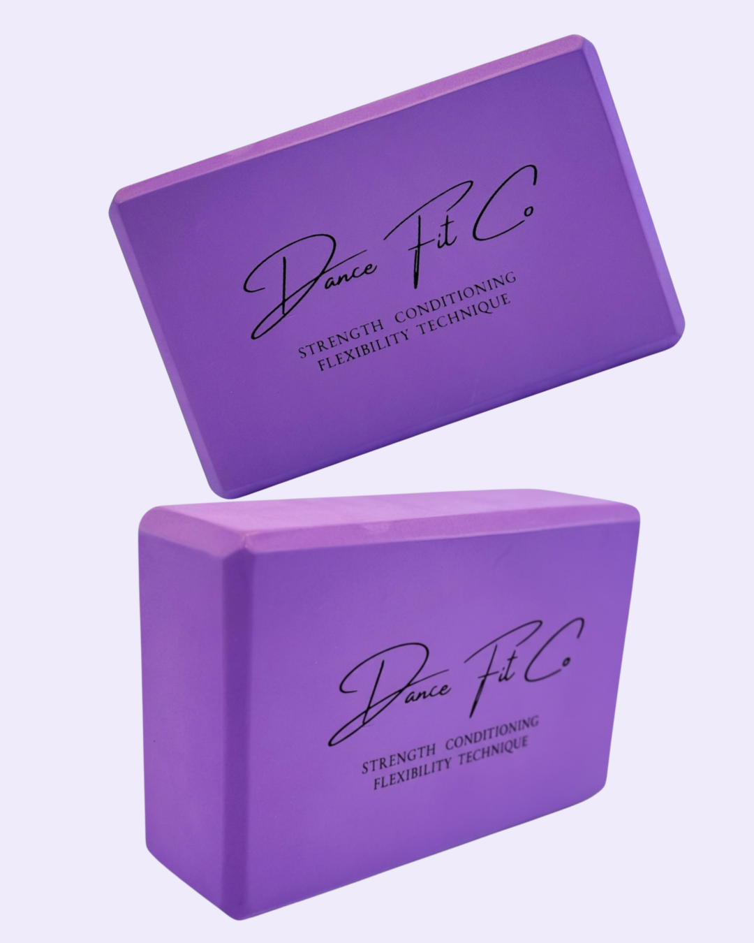 Split Block Velvet Violet twin pack for splits, balance and alignment training, Dance Fit Co